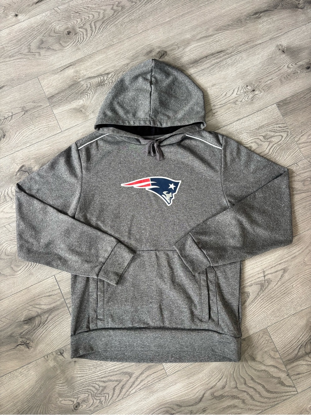 NFL New England Patriots Grey Dri-Fit Hoodie - Men’s Medium